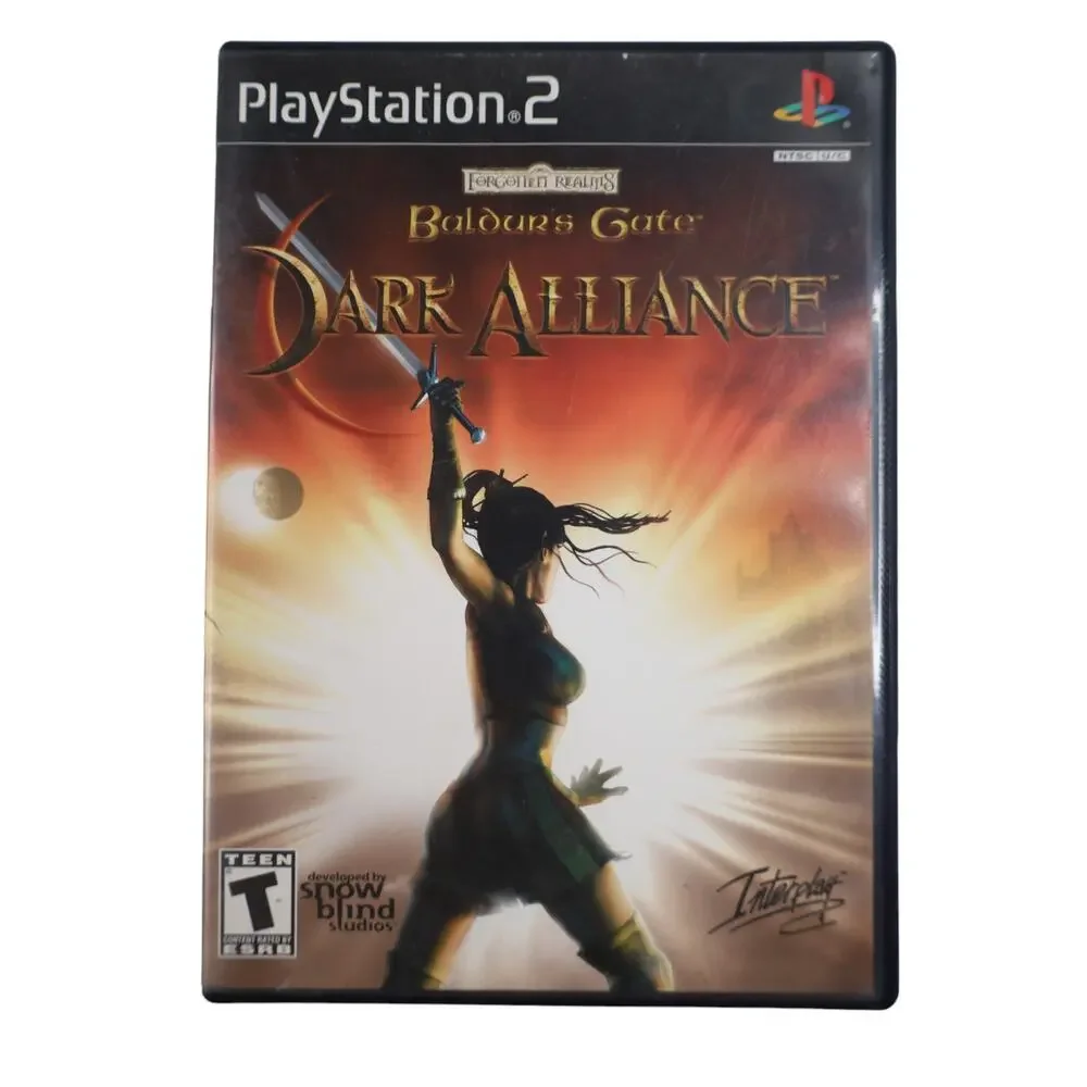 Vintage PlayStation 2 Baldurs Gate Dark Alliance Video Game CIB TESTED